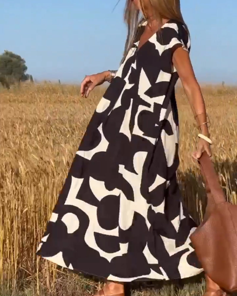 Elowen | Sleeveless Printed Dress