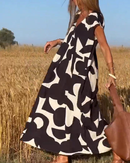 Elowen | Sleeveless Printed Dress