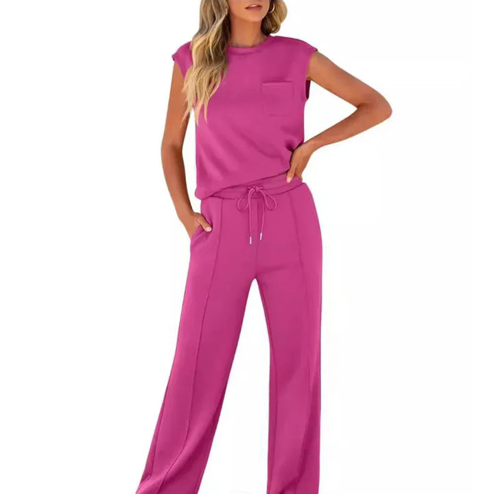 ELLE | CONJUNTO CASUAL DE VERÃO MACIO PARA LAZER