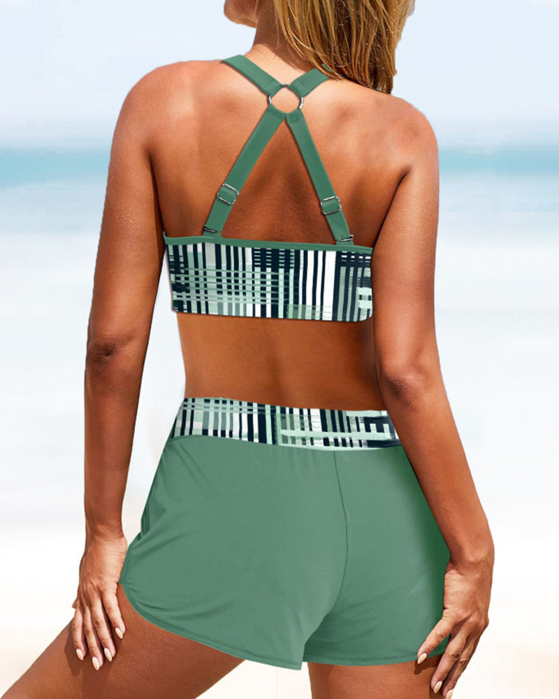 Janette | High-Waisted Ribbed Bikini