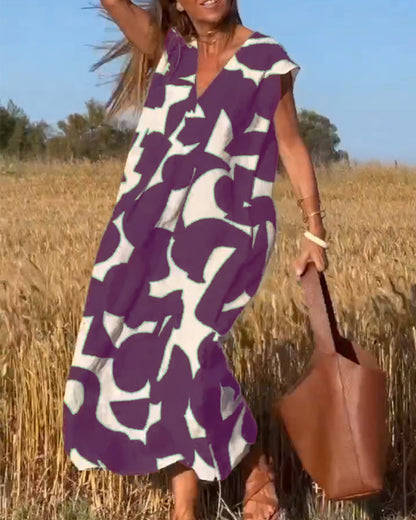 Elowen | Sleeveless Printed Dress