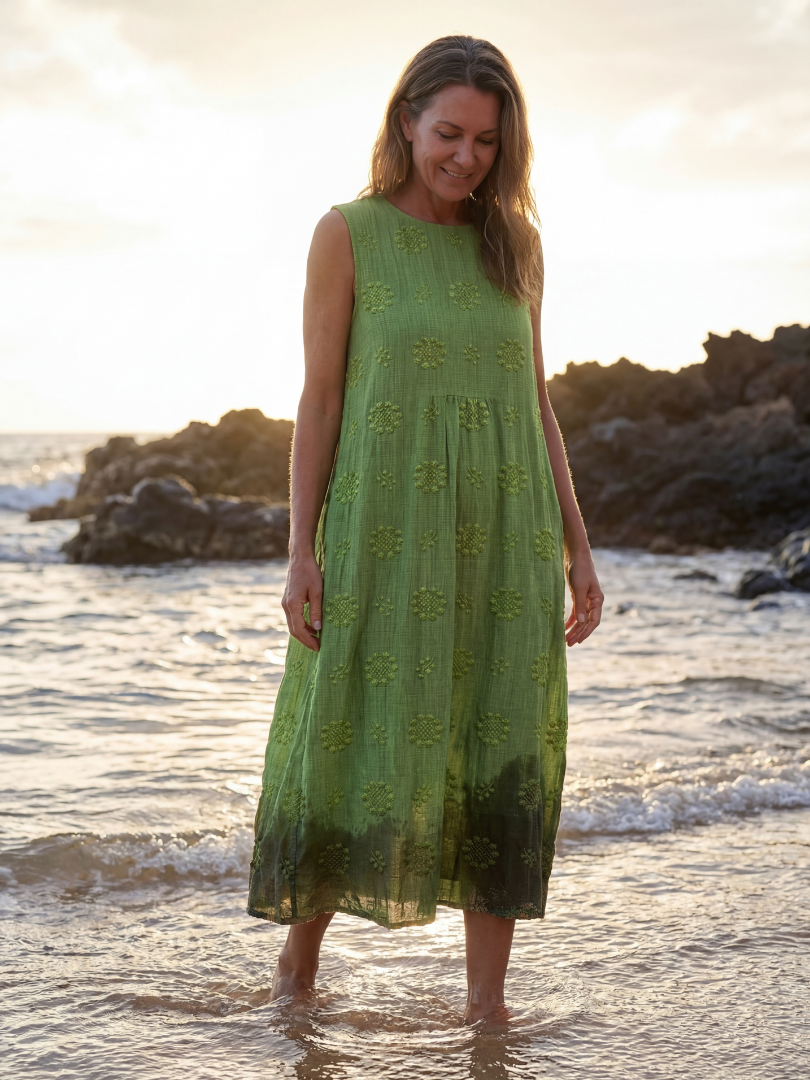Kapua | Garden Texture Midi-kjole