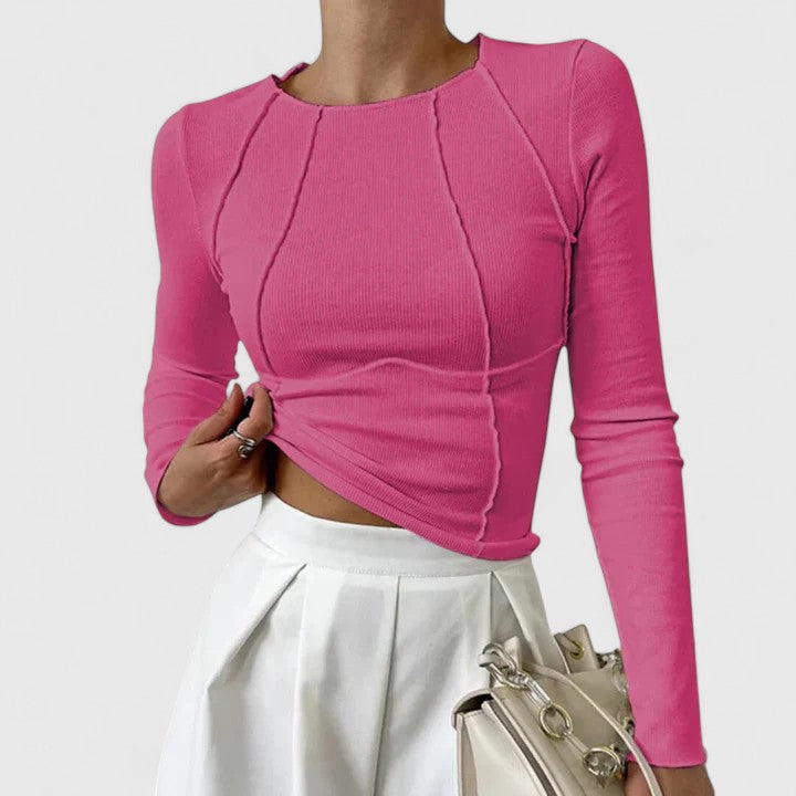 Rozminda | Blusa Confortável de Manga Longa