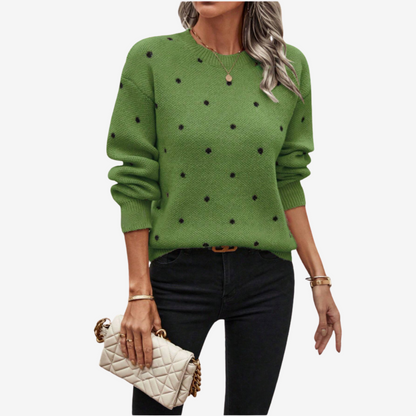Aveline™ Eleganter Pullover mit Polka-Dots