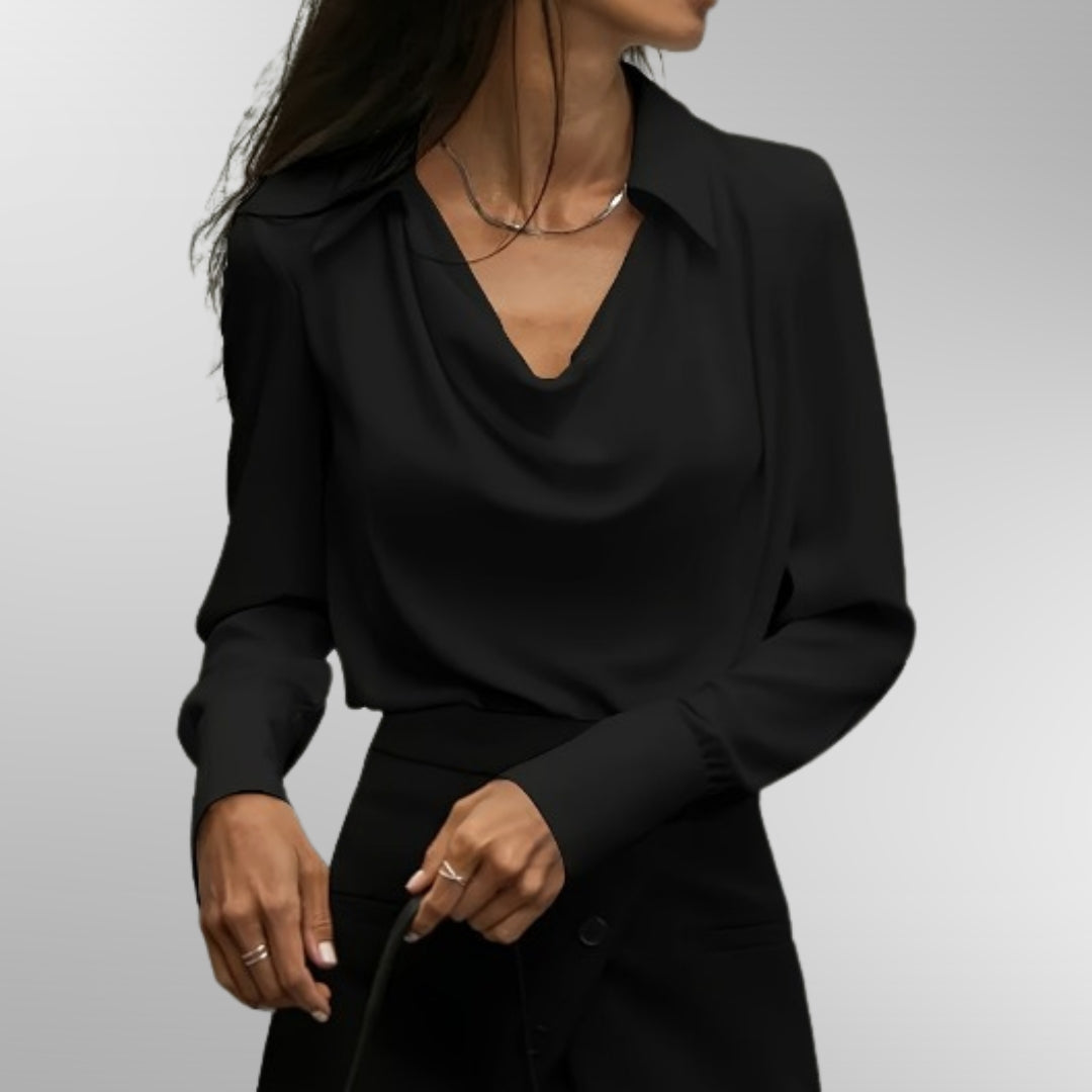 Violet™ | Elegant satinbluse