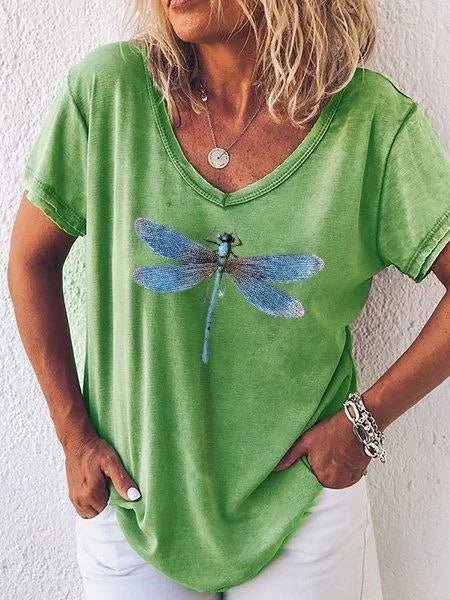 Estelle | T-shirt med V-udskæring