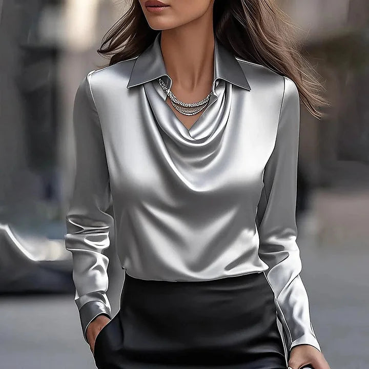 Glyn - Blusa Elegante de Cetim
