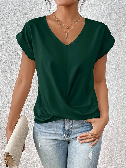 Zoe - Den søde hjerteudskæring afslappede T-shirt