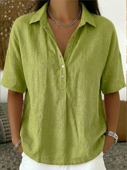 Willow | Bluse mit Kragen und Knopfleiste