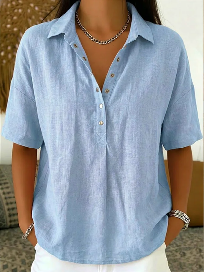 Willow | Bluse mit Kragen und Knopfleiste