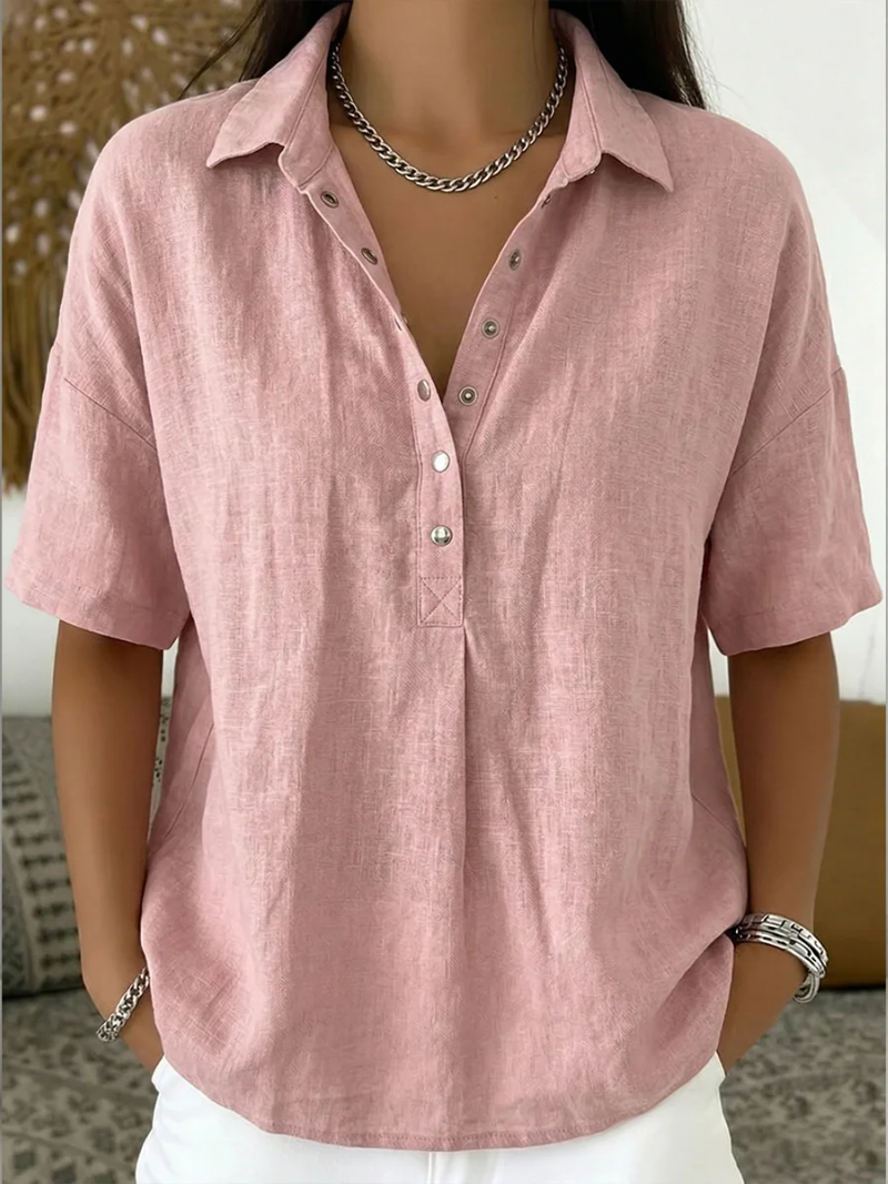 Willow | Bluse mit Kragen und Knopfleiste