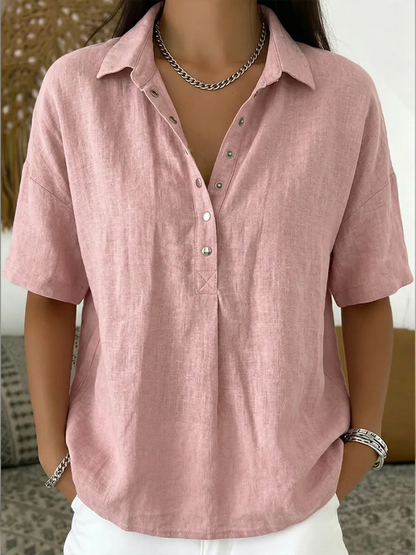Willow | Bluse mit Kragen und Knopfleiste