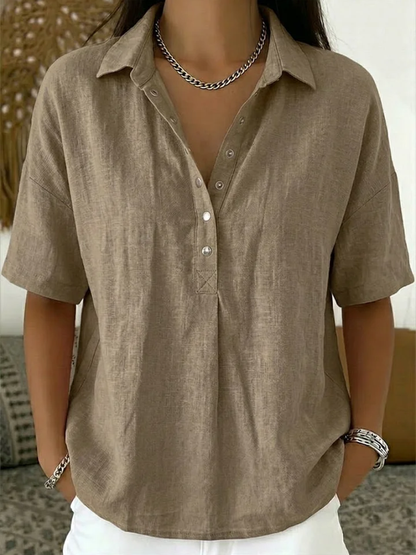 Willow | Bluse mit Kragen und Knopfleiste