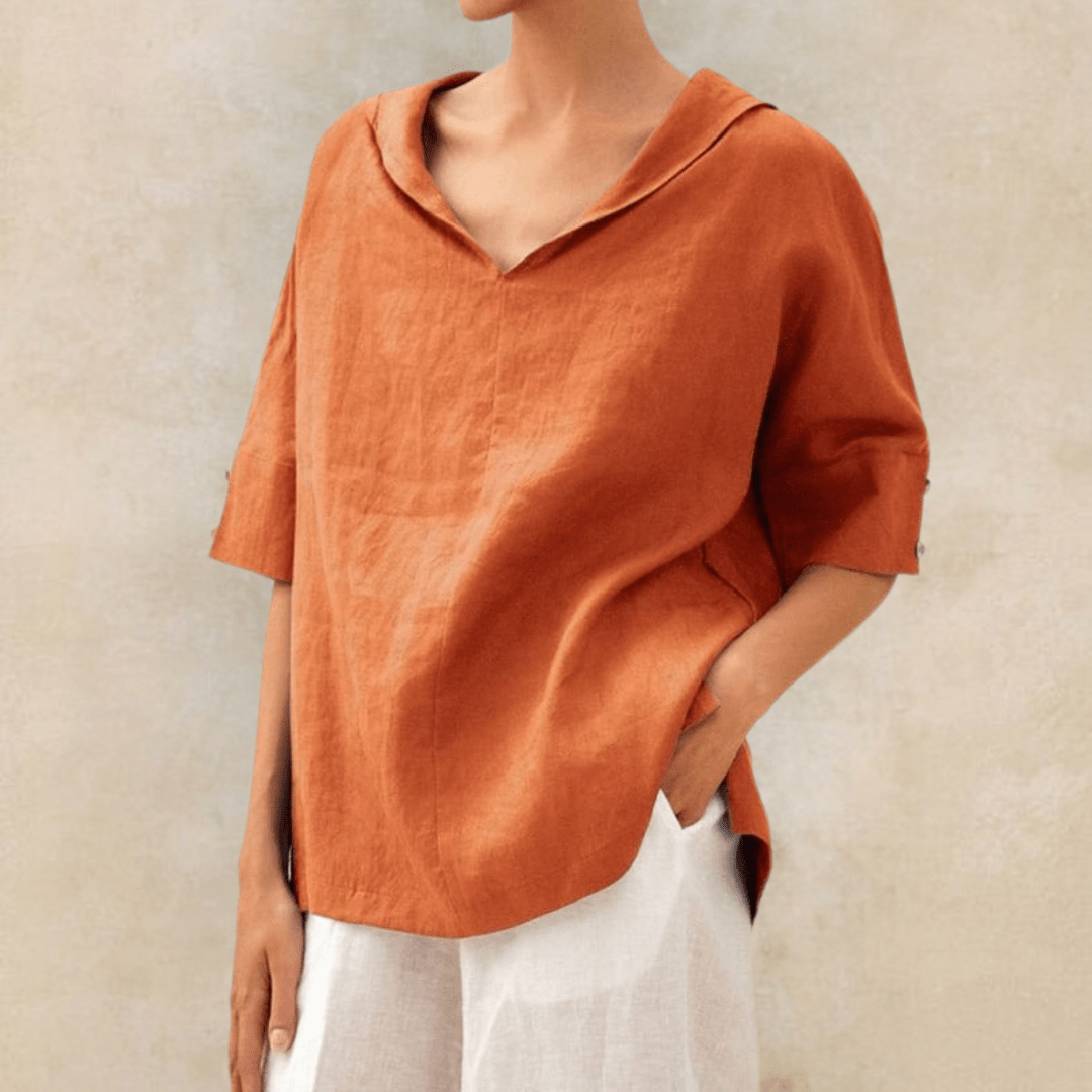 Marie | Coastal Breeze Oversized Skjorte
