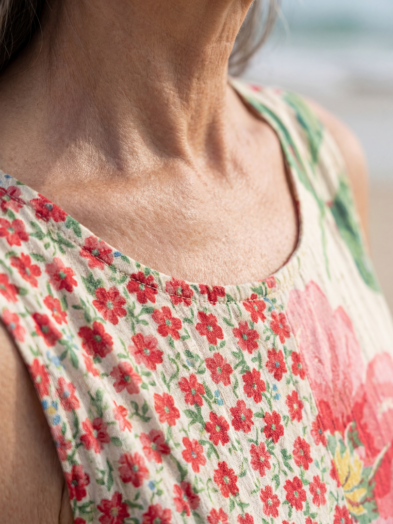 Kira | Vestido Midi Floral Costeiro