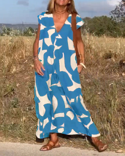 Elowen | Sleeveless Printed Dress