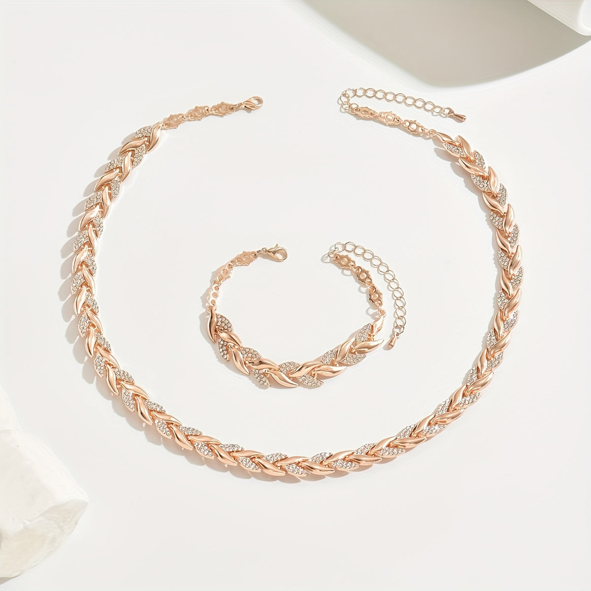 ELEGANT RHINESTONE FISH TAIL SET + FREE EARRINGS