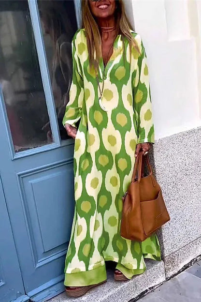 Mirella | Printed Maxi Dress