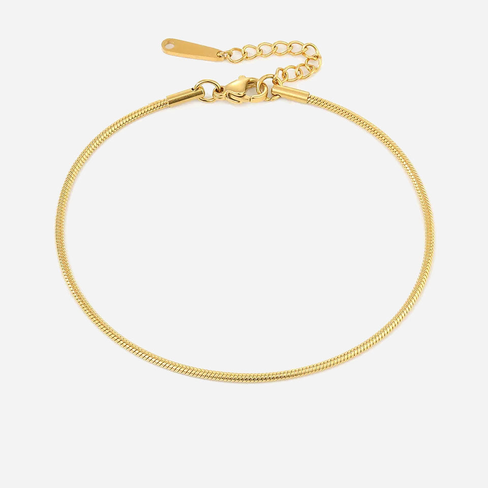 Shanileigh | Pink Ankelkæde 18K Guld