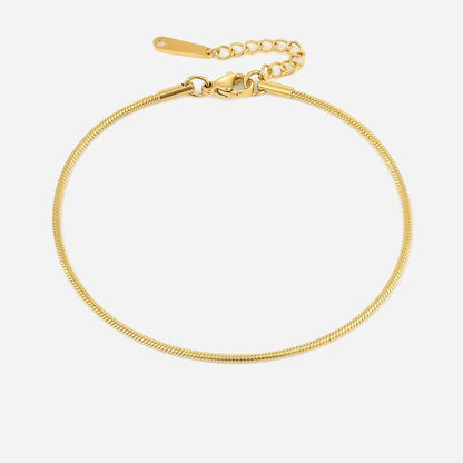 Shanileigh | Pink Ankelkæde 18K Guld