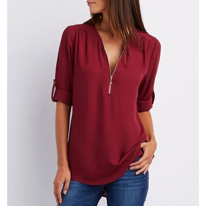 Gwen | Blusa Chique com Zíper