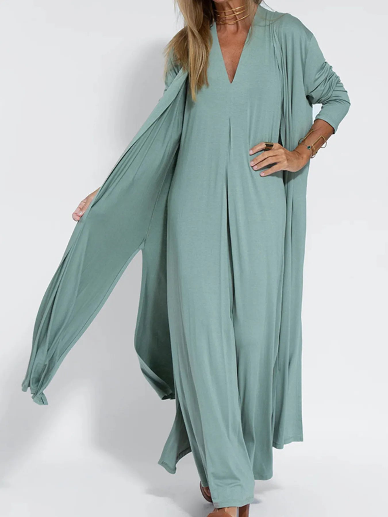 Ariella | V Neck Maxi Dress