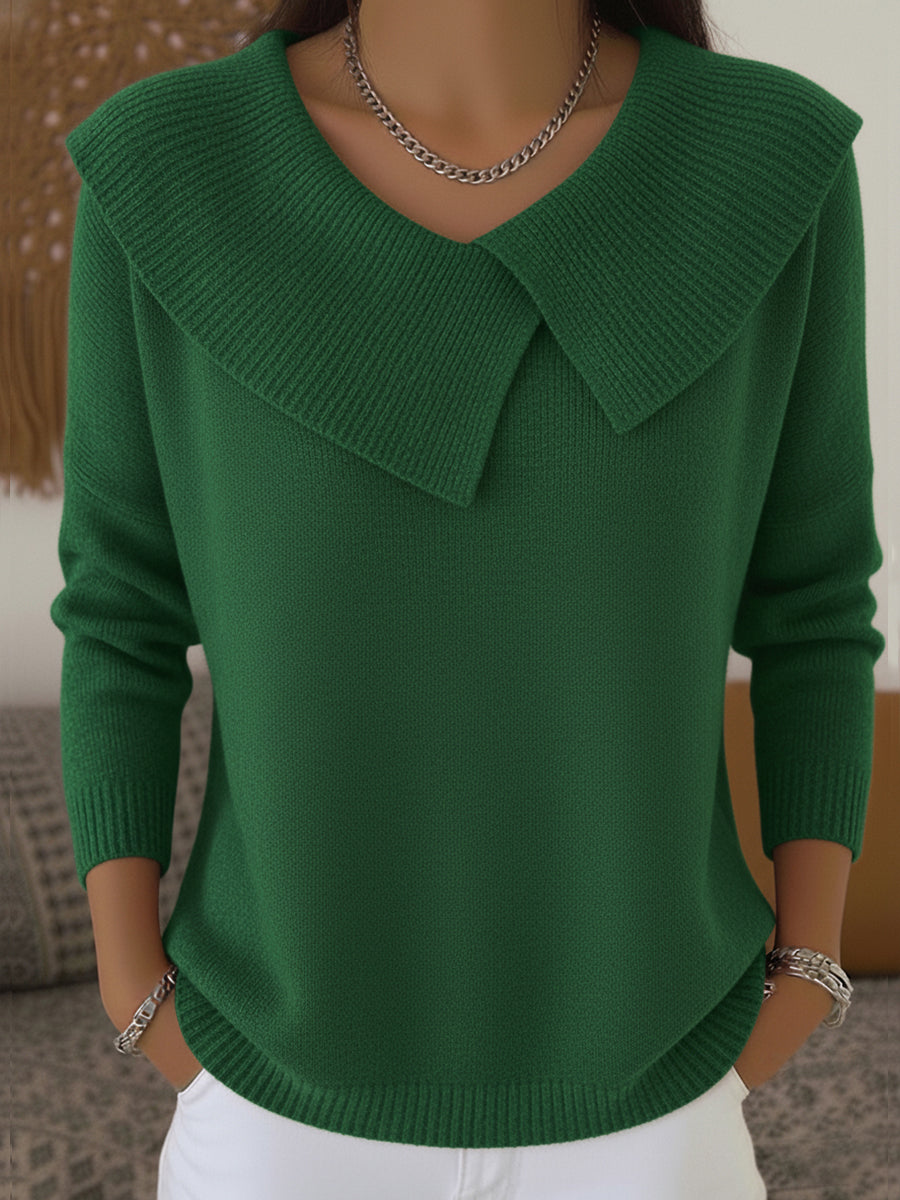 Cassidy | Varm sweater med blød krave
