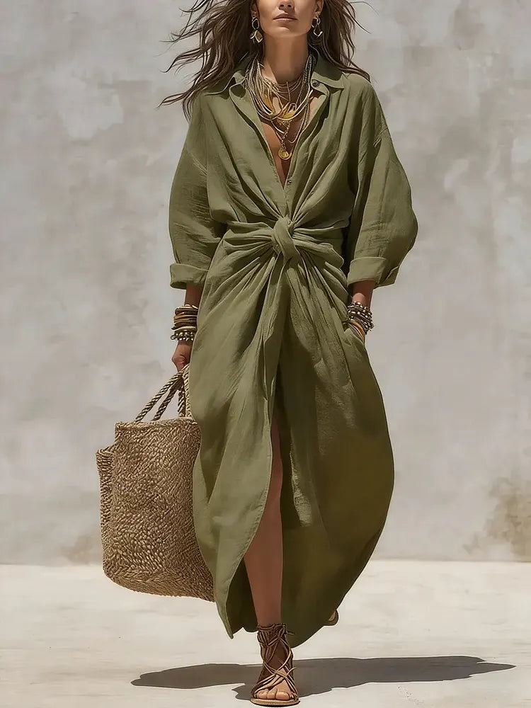 Women's Designer-style Shirt Dress