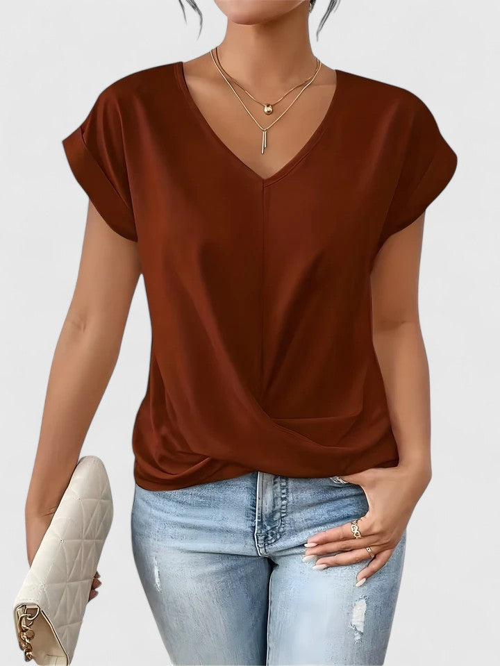 Mahrianne | Blusa Confortável com Decote V
