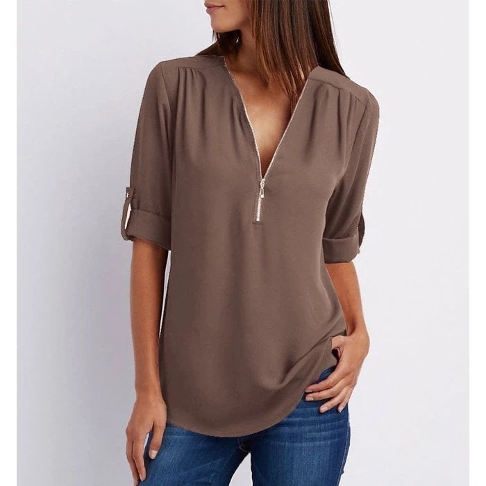 Gwen | Blusa Chique com Zíper