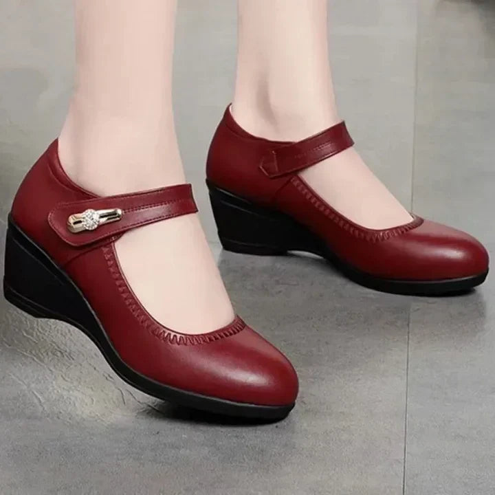 Lydia – Sapatos Elegantes de Conforto com Salto Médio