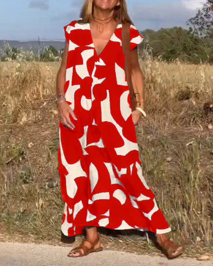 Elowen | Sleeveless Printed Dress
