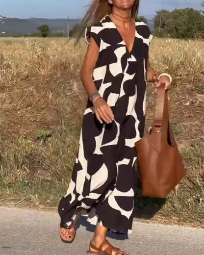 Elowen | Sleeveless Printed Dress
