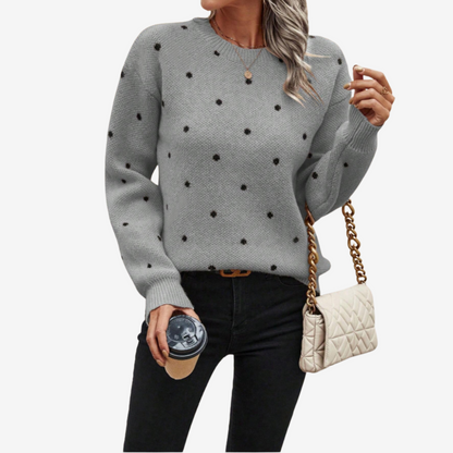 Aveline™ Eleganter Pullover mit Polka-Dots
