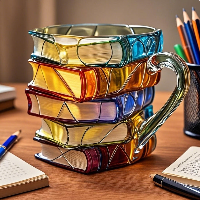 LetterCup Hand-Painted 3D Book Mug