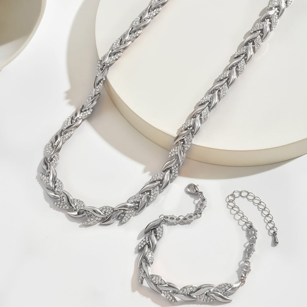 ELEGANT RHINESTONE FISH TAIL SET + FREE EARRINGS