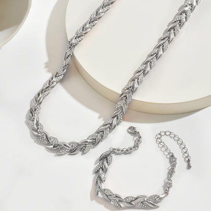 ELEGANT RHINESTONE FISH TAIL SET + FREE EARRINGS