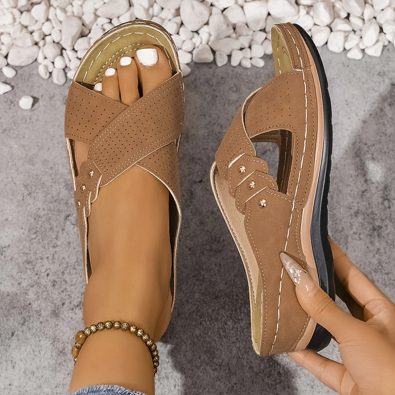 Neve | Orthopedic Wedge Sandals