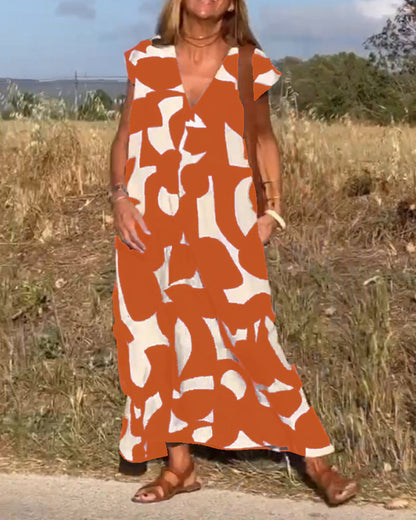 Elowen | Sleeveless Printed Dress