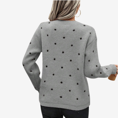 Aveline™ Eleganter Pullover mit Polka-Dots