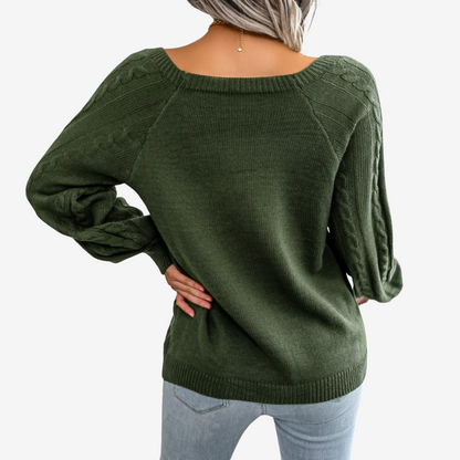 Meli™ Pullover mit Knopfdetail