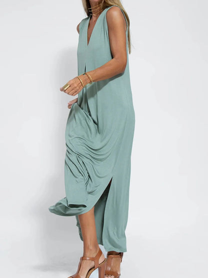 Ariella | V Neck Maxi Dress