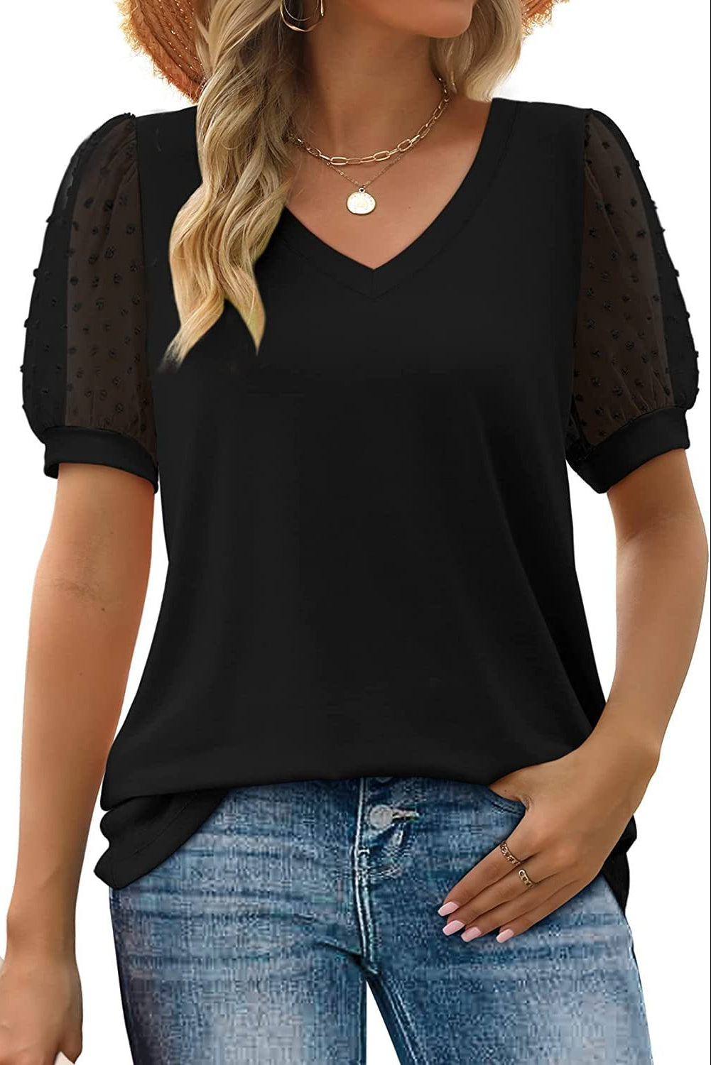 Helena | Elegant V-hals Bluse