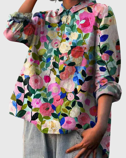 Valeria™ - Blusa com Estampa Floral