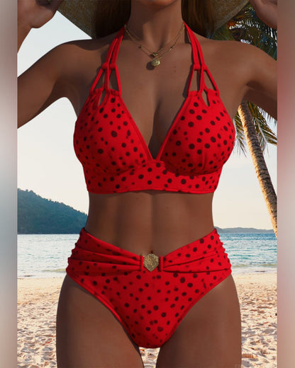 Melanie | Zweiteiliger sexy Bikini mit Polka-Dots