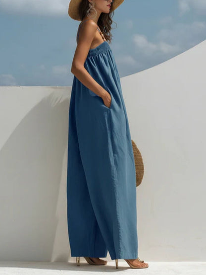Madison | Denim Wide-Leg Jumpsuit