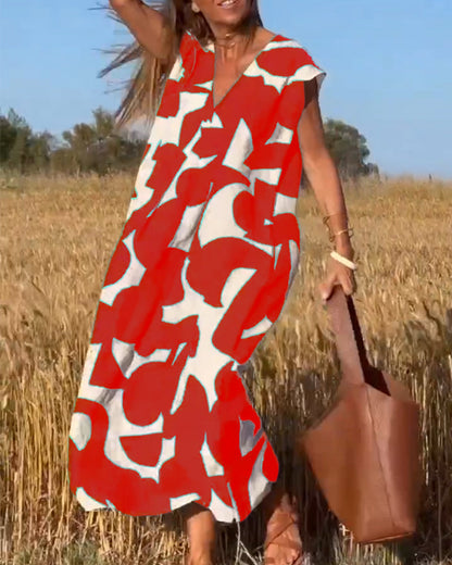 Elowen | Sleeveless Printed Dress