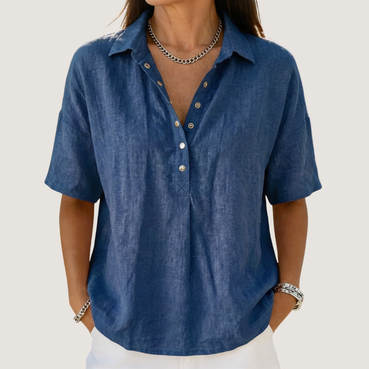 Willow | Collared Button-Up Blouse