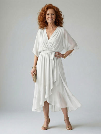 Elric | Light Drape Midi Dress