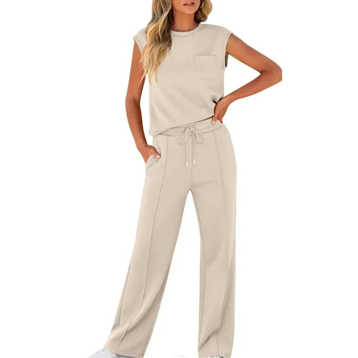ELLE | CONJUNTO CASUAL DE VERÃO MACIO PARA LAZER